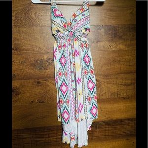 Cute Summer High-Low Dress with Tie